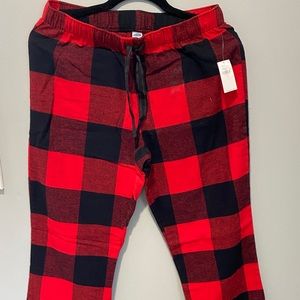 New flannel pajamas bottoms
